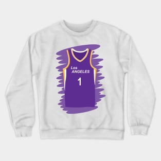 Los Angeles Sparks number 1 uniform Crewneck Sweatshirt